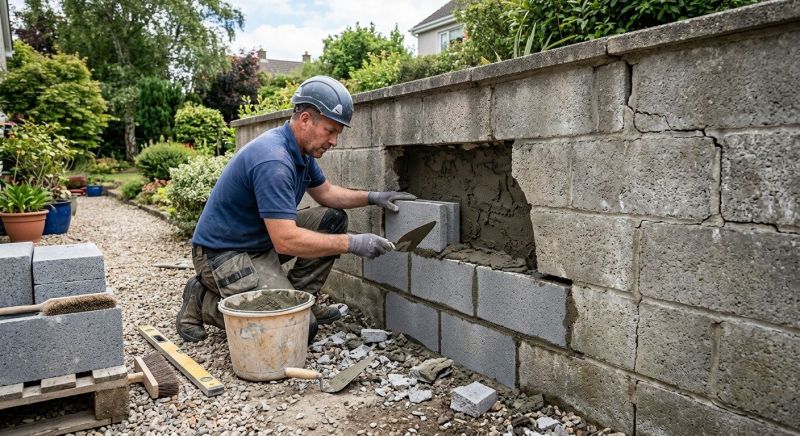 Block Wall Repair in Gibsonville, NC