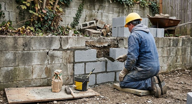 Block Wall Repair in Kernersville, NC
