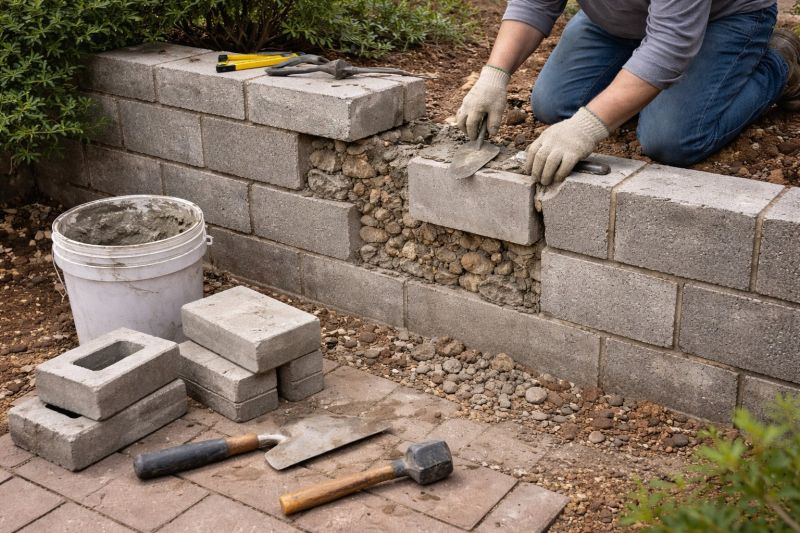 Block Wall Repair in Liberty, NC