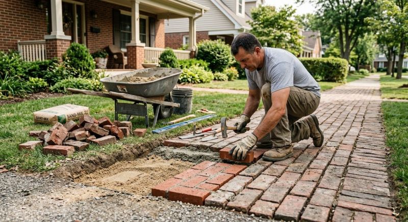 Brick Flatwork Repair in Gibsonville, NC