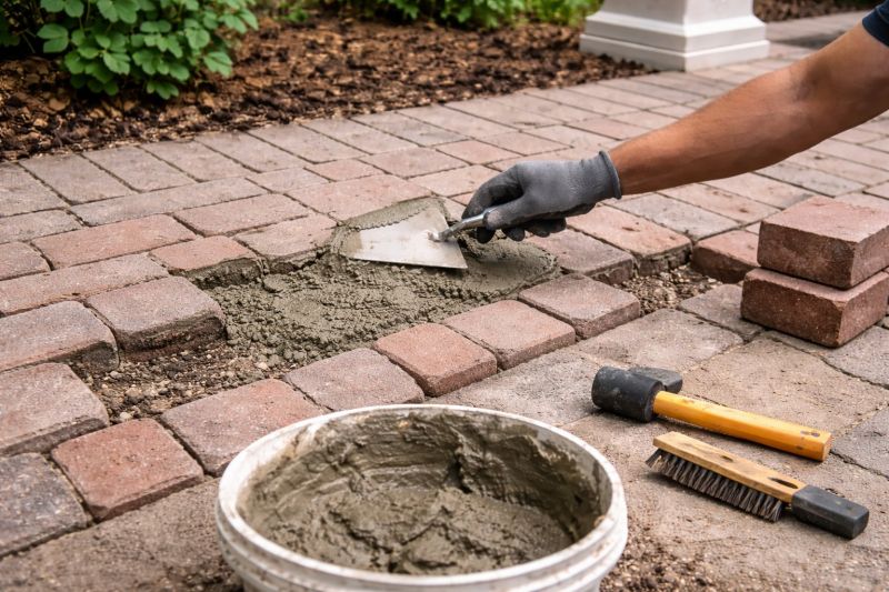 Brick Flatwork Repair in Guilford County, NC