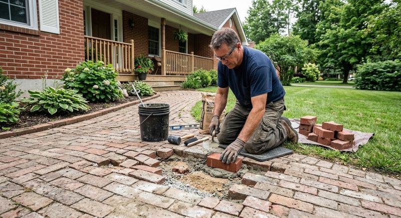 Brick Flatwork Repair in Greensboro, NC