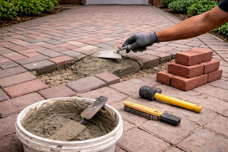 Brick Flatwork Repair in Liberty, NC
