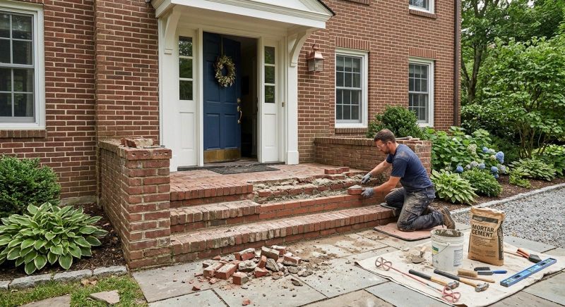 Brick Flatwork Repair in Thomasville, NC