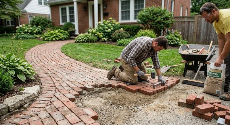 Brick Pathway Repair in Greensboro, NC