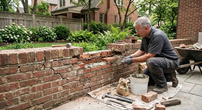 Brick Wall Repair in Colfax, NC