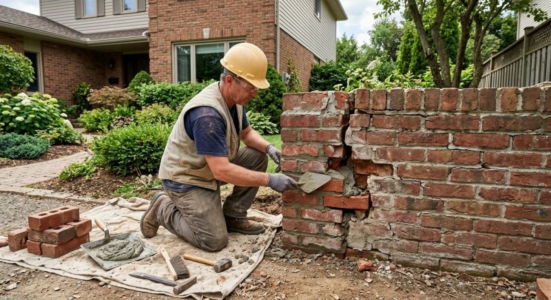 Brick Wall Repair in Haw River, NC
