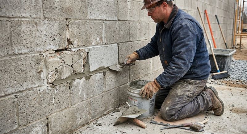 Concrete Block Repair in Alamance County, NC
