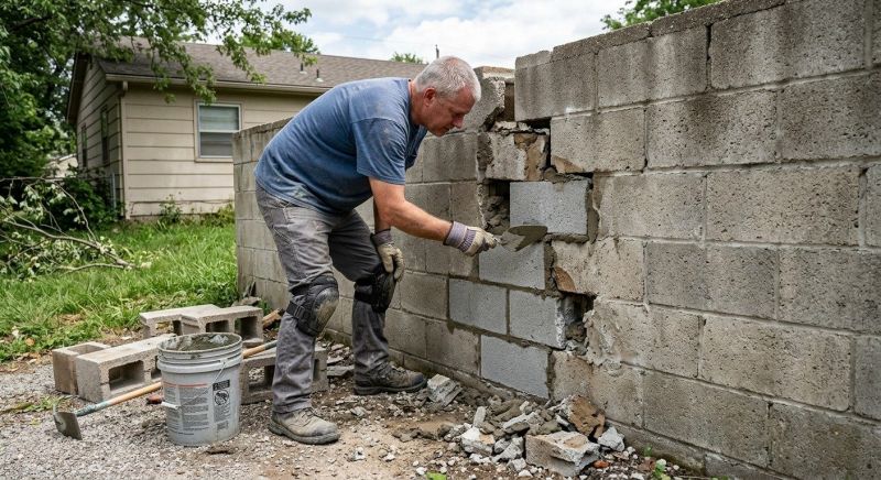 Concrete Block Repair in Gibsonville, NC