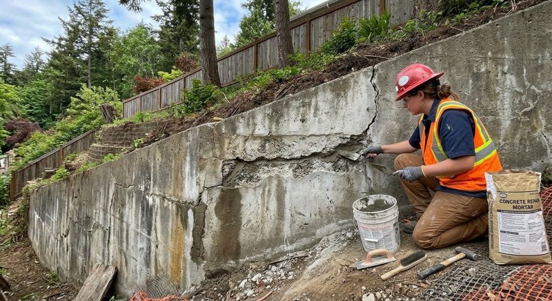 Retaining Wall Repair in Davidson County, NC