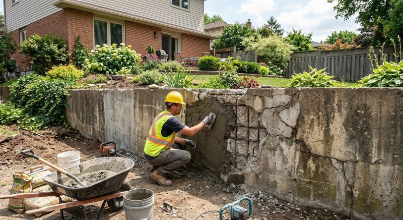 Retaining Wall Repair in Forsyth County, NC