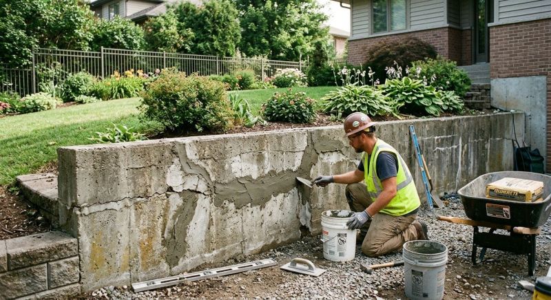 Retaining Wall Repair in Kernersville, NC