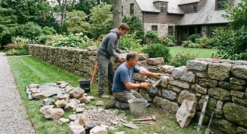Rock Wall Repair in Greensboro, NC