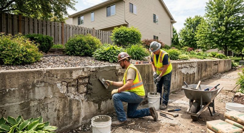 Rock Wall Repair in Greensboro, NC