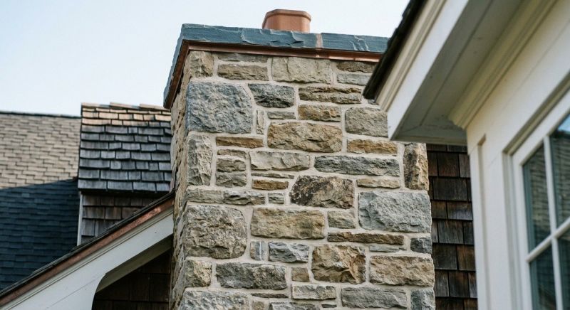 Stone Chimney Installation in Guilford County, NC