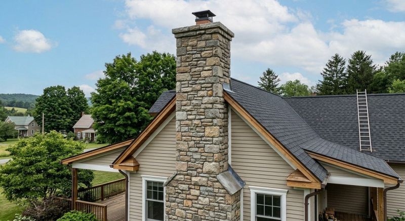 Stone Chimney Installation in Greensboro, NC