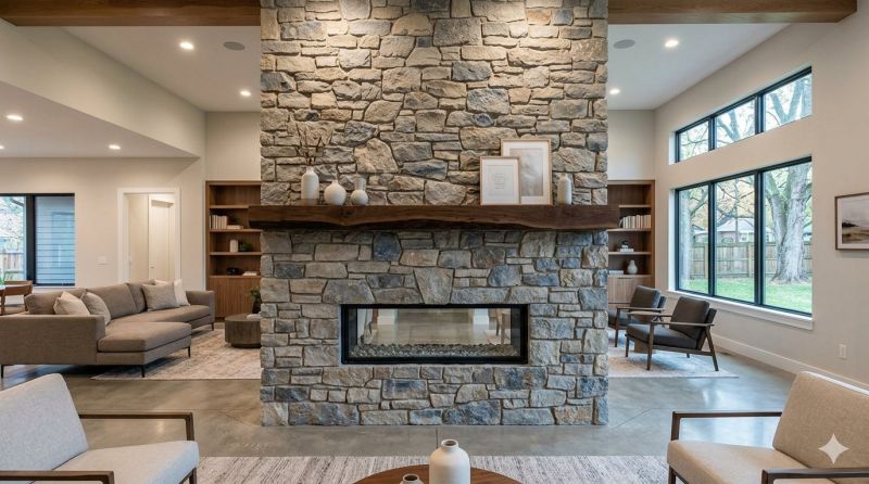 Stone Chimney Installation in Liberty, NC