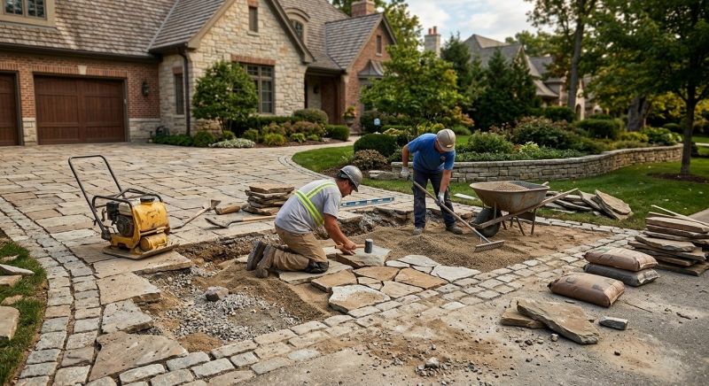 Stone Driveway Repair in Greensboro, NC