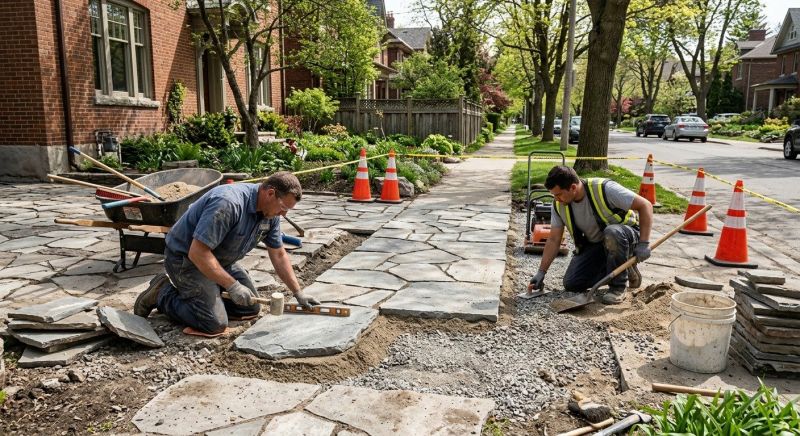 Stone Walkway Repair in Greensboro, NC